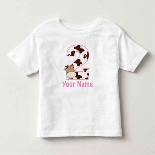 2e Verjaardag Paardenmeisjes Gepersonaliseerd Shir Kinder Shirts (Voorkant)