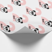 2e verjaardag PANDA 2 jaar oude naam aangepast mei Cadeaupapier (Hoek)