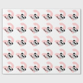 2e verjaardag PANDA 2 jaar oude naam aangepast mei Cadeaupapier (Vlak)