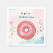 2e verjaardag papieren servetten met schattig desi (Voorkant)