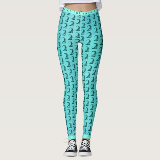 2e verjaardag Pauwveren Leggings (Voorkant)