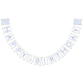 2e Verjaardag Peuter zee Vis Bunting Banner