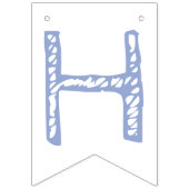 2e Verjaardag Peuter zee Vis Bunting Banner (Tweede vlag)