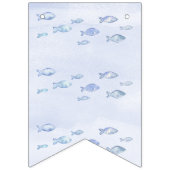 2e Verjaardag Peuter zee Vis Bunting Banner (Eerste vlag)