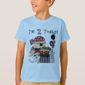 2e verjaardag Pirate Tshirts en geschenken (Voorkant)