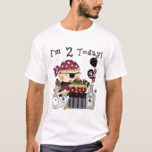 2e verjaardag Pirate Tshirts en geschenken (Voorkant)