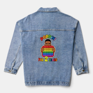 2e verjaardag Pop Fidget Boy African American Denim Jacket