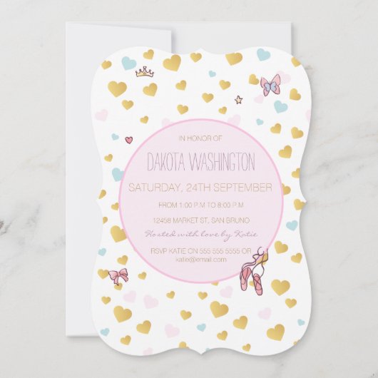 2e verjaardag | Prinses Ballerina in Tutu Kaart (Achterkant)