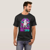2e verjaardag regenboogjaar oud Flossonicorn G T-shirt (Voorkant volledig)