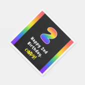 2e verjaardag: Regenboogspectrum # 2, Aangepaste n Servet (Hoek)