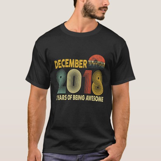 2e verjaardag Retro  december 2018 Gift 2 Ye T-shirt (Voorkant)