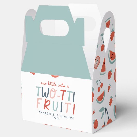 2e verjaardag rode zomer kinderfeest bedankdoosjes (Geopend)