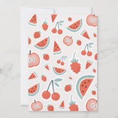 2e verjaardag rode zomer kinderfeest kaart (Achterkant)