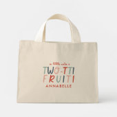 2e verjaardag rode zomer kinderfeest mini tote bag (Achterkant)