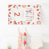 2e verjaardag rode zomer kinderfeest spandoek (Insitu)