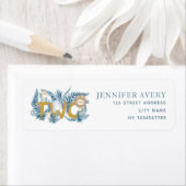 2e verjaardag Safari Animals Return Address Etiket (Insitu)