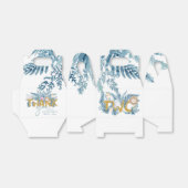 2e verjaardag Safari Dieren Exotisch gepersonalise Bedankdoosjes (Uitgevouwen)