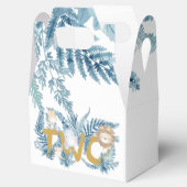 2e verjaardag Safari Dieren Exotisch gepersonalise Bedankdoosjes (Geopend)