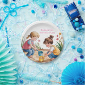 2e verjaardag Sandbox Girl Party Papieren Bordje (Feest)