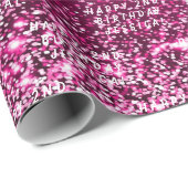 2e verjaardag schattig meisje roze eenvoudig moder cadeaupapier (Rol Hoek)