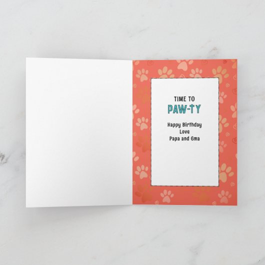 2e Verjaardag Schattige Kat Cartoon Grappig Gezegd Kaart (Binnen)