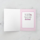 2e Verjaardag Schattige Roze Ballerina Sweet Schat Kaart (Binnen)