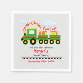 2e verjaardag Schattigee kleurrijke trein met Cade Servet