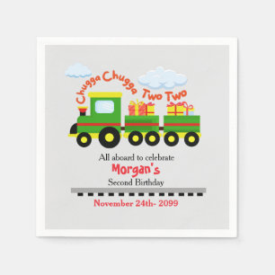 2e verjaardag Schattigee kleurrijke trein met Cade Servet