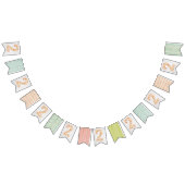 2e verjaardag Shabby Chic Rozen Rustic Wood Floral Vlaggetjes (Alle)