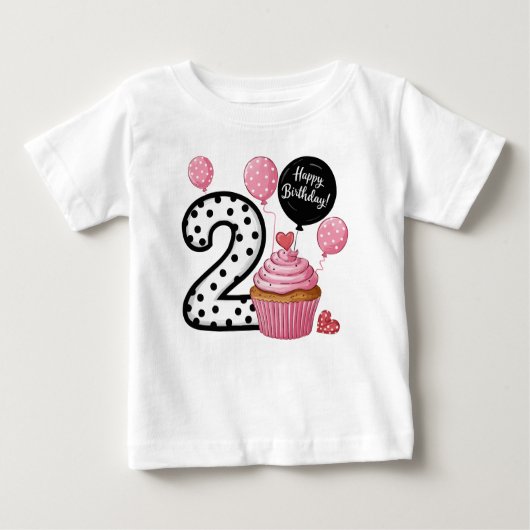 2e verjaardag taart meisje (Voorkant)