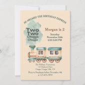 2e verjaardag treinfeest aan boord van de Waterver Kaart (Voorkant)