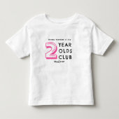 2e verjaardag | Twee jaar oud Persoonlijk Kinder Shirts (Voorkant)