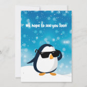 2e verjaardag Twee koele pinguïn jongen Kaart (Achterkant)