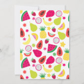 2e verjaardag twee-tti Frutti dank u gepersonalise Bedankkaart (Achterkant)