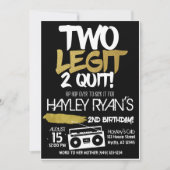 2e verjaardag Tweede Legit met Hip Hop Kaart (Voorkant)