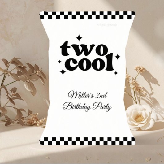 2e verjaardag Two Cool Snack Chip Zak Feest Favor