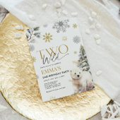 2e Verjaardag Uitnodiging Beer, Twee Wilde Verjaar