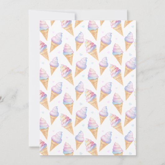 2e verjaardag uitnodiging ijs (Achterkant)