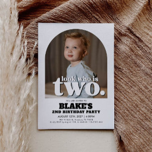 2e verjaardag uitnodiging Kijk wie is twee uitnodi