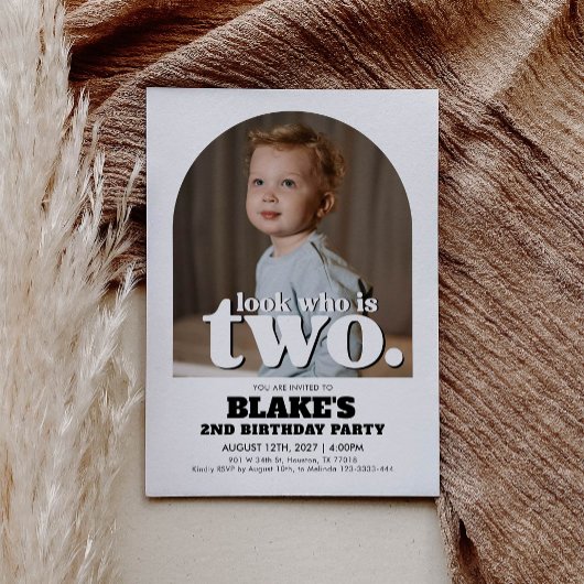 2e verjaardag uitnodiging Kijk wie is twee uitnodi