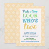 2e verjaardag Uitnodiging Tekst (Voorkant / Achterkant)