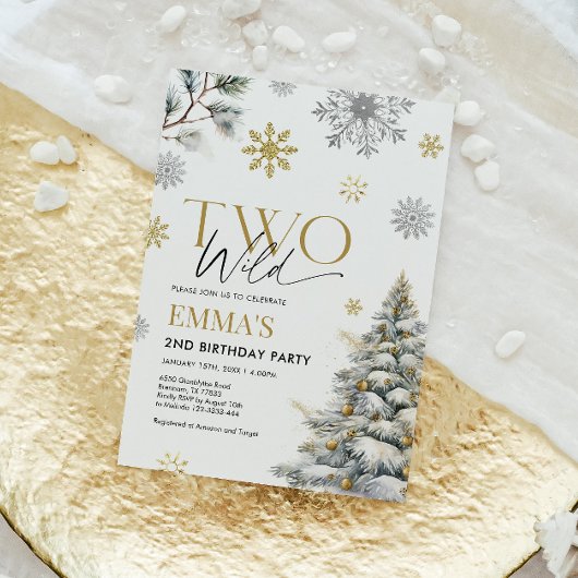 2e verjaardag uitnodiging, twee wilde verjaardag kaart