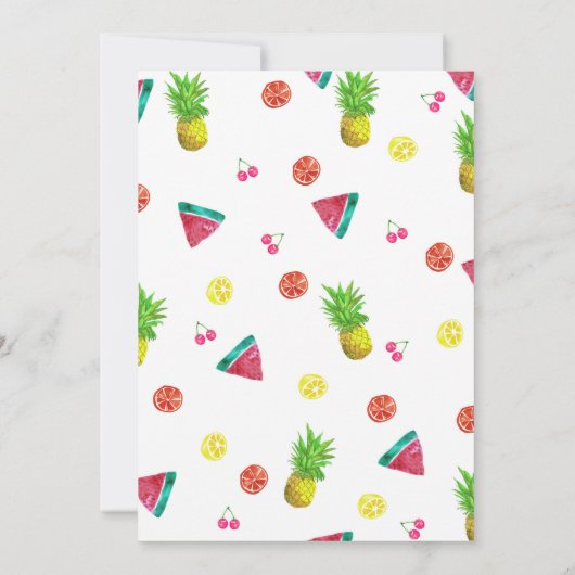 2e verjaardag uitnodiging Twotti Fruitti (Achterkant)