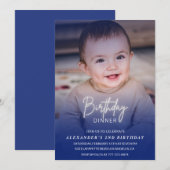 2e verjaardag uitnodiging Verjaardag Diner Foto jo (Voorkant / Achterkant)