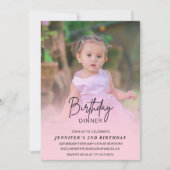 2e verjaardag uitnodigingen Verjaardag Diner Foto (Voorkant)