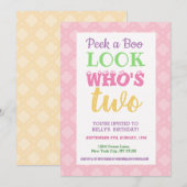 2e verjaardag Uitnodigingslogans Kaart (Voorkant / Achterkant)