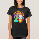 2e verjaardag Unicorn Cheerleader Girl Rainbow Che T-shirt (Voorkant)