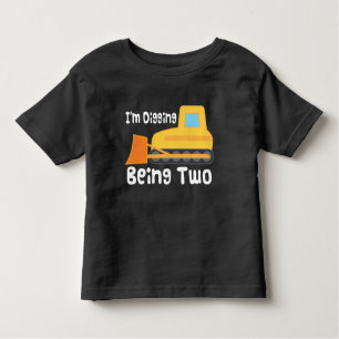 2e verjaardag van de bouw van Bulldozer op het eil Kinder Shirts