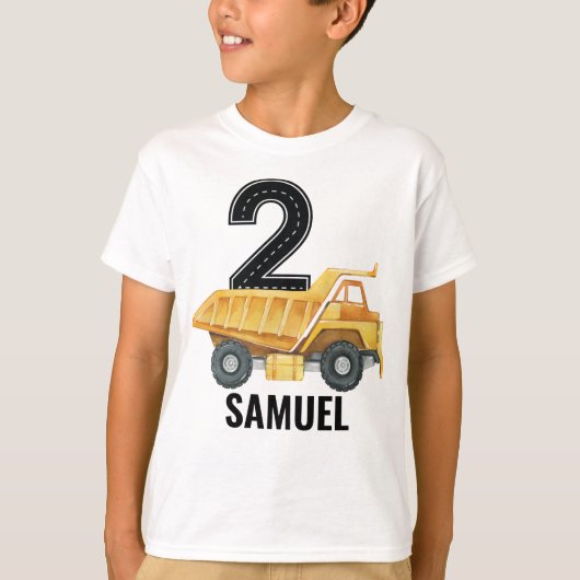 2e verjaardag van de bouw van de vrachtwagen Truck T-shirt (Voorkant)