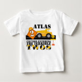 2e verjaardag van de bouwpartij Birthday Boy Shirt (Voorkant)